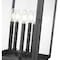 Z-Lite Hartwell 5-Light Outdoor Post Mount Fixture, 12 in W x 26.75 H, Sand Black 5019PHXLR-BK - alternate 3