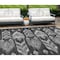 Homeroots 10' X 14' Black Charcoal And Silver Southwestern Washable Indoor Outdoor Area Rug 587805 - alternate 1