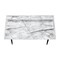 Homeroots 47" White and Black Wood and Metal Parsons Computer Desk 489839 - alternate 2