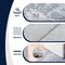 Jonathan Y Sersi Ornate Large Medallion Border Non-Slip Machine-Washable Blue Gray/Cream 3 ft. x 5 ft. Area Rug WSH505F-3 - alternate 3