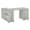 Homeroots 60" Gray L Shape Computer Desk With Three Drawers 333522 - alternate 3