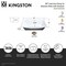 Kingston Brass 36-Inch Cast Iron Self-Rimming Single Bowl Drop-In Kitchen Sink, 4-Hole with Strainer KGCKTS3622118 - alternate 2