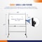 4Dock Magnetic Mobile Dry Erase Board, 48 x 36 Inches, Black Aluminium Frame WBD001 - alternate 2