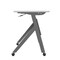 Flash Furniture Davis 60in. x 24in. HD Nesting Table w/Y-Legs, Modesty Panel, 1in. Thick Gray Tabletop, Gray Frame MT-M6024-Y-LEG-GRYGRY-GG - alternate 4