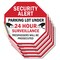 Signmission Security Alert Parking Lot Under 24, 4 inch X 4 inch, Vinyl Decal, 5PK OC-D-5PACK-4-116 - alternate 1