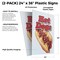 Signmission Hot Dogs, Plastic Signs Only 24 Inch x 36 Inch, Corrugated Plastic, 2PK CSB-2436-2PACK-Hot Dogs - alternate 2