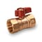 Everflow FIP Gas Ball Valve, with Red Aluminum Alloy Handle, Brass 1" 4501T - alternate 1