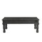 Homeroots 51" Black Solid Wood Distressed Coffee Table 521938 - alternate 5