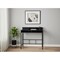 Homeroots 47" Black Wood and Metal H-Shape Computer Desk 489893 - alternate 3