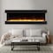 Edendirect 76-in W Black Wall mount LED Flat wall Electric Fireplace with Remote Control Included ZR-TS72 - alternate 2
