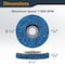 Powertec 4-1/2 in. Strip Discs for Angle Grinder, 7/8 in. Arbor Stripping Wheel, 6PK 11103N - alternate 3