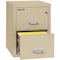 Fireking 15-1/4" W 2 Drawer Fire-Resistant Vertical File Cabinet, Parchment, Legal 2-2125-CPA - alternate 2
