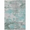 Homeroots 8' X 10' Blue And Teal Blue Abstract Washable Indoor Outdoor Area Rug 610441 - alternate 4