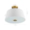Jonathan Y Isabella 15" 3-Light Modern Contemporary Metal Tapered Drum LED Semi Flush Mount, Brass Gold JYL9922A - alternate 4