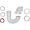 Keeney Mfg 1-1/2'' White Polypropylene Sink Trap with Reducer Washer 600K - alternate 3