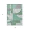 Homeroots 5' X 8' Green Sage And Gray Geometric Washable Indoor Outdoor Area Rug 617909 - alternate 2