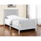 Homeroots Gray And White Reversible Solid Wood Twin Bed Frame 530216 - alternate 1