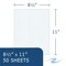 Roaring Spring Case of Gummed Pads, 8.5"x11", 50 sheets of White Paper/Pad, glued, 5x5 graph Ruled, 3-Hole Punched, PK72 95161cs - alternate 4