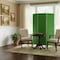 Homeroots 67" Green Wood Folding Three Panel Screen Room Divider 274705 - alternate 2