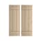 Ekena Millwork Rustic Three Board Joined Board-n-Batten Knotty Pine Faux Wood Shutters, 16 1/2W x 48H, PR SHUBJS16X48KPPR - alternate 1