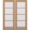 Doornmore G10402, 66.5" x 82" ( 2x32" Door) Left Hand, Mahogany SDL 4 Lite Exterior Door G10402-SW-3280_2_LI - alternate 1