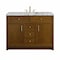 James Martin Vanities Bellshire 48" Single Vanity, Honey Oak w/ 3 CM Carrara Marble Top 660-V48-HNO-3CAR - alternate 1