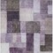 Homeroots 3' X 5' Eggplant Black And Lavender Geometric Washable Indoor Outdoor Area Rug 605855 - alternate 2