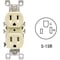 Leviton 15A Ivory Residential Grade 5-15R Copper/Aluminum Duplex Outlet R51-12650-00I - alternate 1
