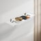 Fab Glass And Mirror Acrylic Shelf 6 x 30inces Brushed Nickel Bracket 3/4in Thickness Acrylic Pack of 1 AS19CC-6x30BN1P - alternate 2