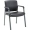 Lorell Healthcare Upholstery Guest Chair, Black Vinyl LLR30950 - alternate 1