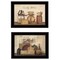 Homeroots Set Of Two Candlelight and Flowers 2 Black Framed Print Wall Art, 2PK 407122 - alternate 1