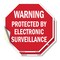 Signmission Warning Protected by Electronic Sur, 4 inch X 4 inch, Vinyl Decal, 2PK OC-D-2PACK-4-338 - alternate 1