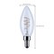 Satco Reminiscent 40W Equivalent Warm White B11 Gray Coil Filament Candelabra LEDDecorative Light Bulb, 2PK S10523 - alternate 2