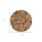 Homeroots Into the Abyss II 24" X 24" Brown Geometric Wood Circle Hanging Dimensional Sculpture 608657 - alternate 3