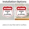 Signmission No Fishing Shield Sign Beware Of Alligat, 4 inch X 4 inch, Vinyl Decal, 2PK SHI-D-2PACK-4-394 - alternate 2