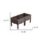 Homeroots 32" X 16" Dark Brown Heavy Duty Plastic Rectangular Self Watering Raised Garden Bed 569540 - alternate 3