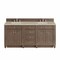 James Martin Vanities Bristol 72" Double Vanity, Whitewashed Walnut, w/ 3 CM Tajnar Eclos Top w/FreePower Wireless Charger 157-V72-WW-FTJR - alternate 1