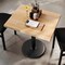 Flash Furniture Bennett 24 in x 30 in Solid Wood Indoor Tabletop in Natural with 18 in Round Dining Height GSF-REC2430-NAT-TR18-GG - alternate 2