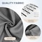 Simple Deluxe 2 Panels Set Blackout Window Curtain for Bedroom, Living Room, Patio Sliding Door, 84 inches Drop T HKCURTBLKOUT4284GRY - alternate 3