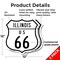 Signmission Illinois Route Marker Shield Sign Us 66, 12 inch X 12 inch, Plastic Sign, 2PK SHI-P-2PACK-12-382 - alternate 3