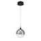 Euf Iissa, Pendant, 6", Matte Black, Smoked Glass 50250-028 - alternate 2