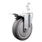 Service Caster 5 Inch Thermoplastic Rubber Swivel 3/4 Inch Square Stem Caster Total Lock Brake SCC-SQTTL20S514-TPRB-34 - alternate 1