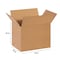 Zoro Select 14 in x 10 in x 10 in Shipping Box, Kraft, Corrugate, Single Wall, 32 ECT 11A707 - alternate 2