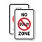 Signmission No Bully Zone, 12'' X 18'' 2 Signs, Heavy Gauge Aluminum, 2PK A-1218-2PACK-25107 - alternate 1