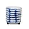 Homeroots Set of Two Cobalt And White Ceramic 2 Ounce Round Footed Pot Planters, 2PK 517977 - alternate 4