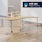 Flash Furniture Commercial Adjustable Height Kidney Activity Table with Locking Casters-LT NAT XU-A4896-KIDNY-LTNAT-T-P-CAS-GG - alternate 3