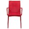 Leisuremod Weave Mace Indoor/Outdoor Arm Chair, Red MCA19R - alternate 3