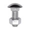 Auveco 7/16in-14 x 1 1/4in Stainless Steel Capped Round Head Bumper Bolts with Hex Nuts, 10PK 3099 - alternate 2