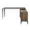Homeroots 65" Brown and Black L Shape Writing Desk 491498 - alternate 1
