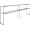 Amgood 12 in. x 96 in.  Stainless Steel Double Deck Over Shelf AMG DOS-1296 - alternate 1